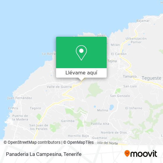 Mapa Panaderia La Campesina