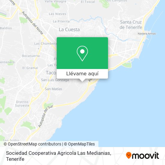 Mapa Sociedad Cooperativa Agricola Las Medianias