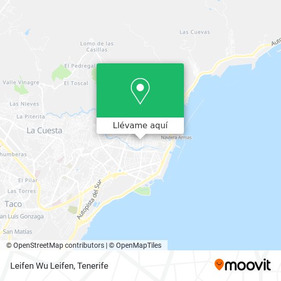 Mapa Leifen Wu Leifen