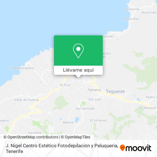 Mapa J. Nigel Centro Estético Fotodepilación y Peluqueria