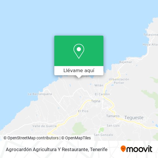 Mapa Agrocardón Agricultura Y Restaurante