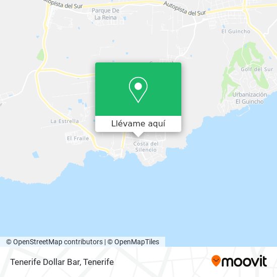 Mapa Tenerife Dollar Bar