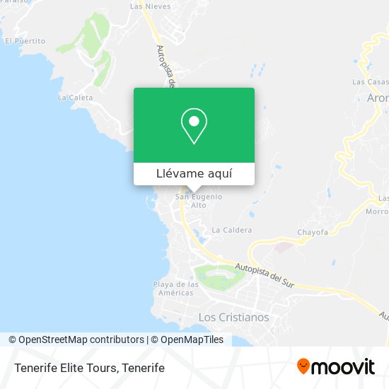 Mapa Tenerife Elite Tours