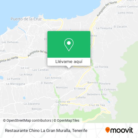 Mapa Restaurante Chino La Gran Muralla