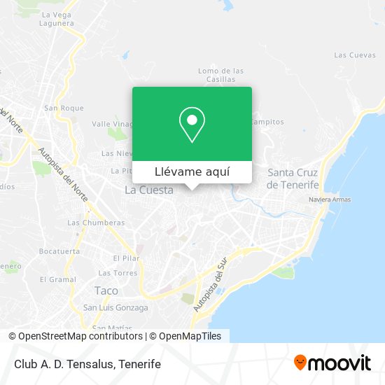 Mapa Club A. D. Tensalus