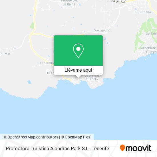 Mapa Promotora Turistica Alondras Park S.L.