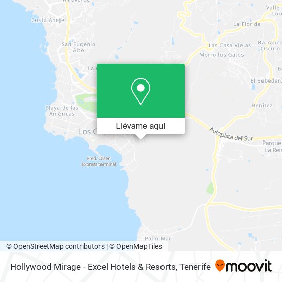 Mapa Hollywood Mirage - Excel Hotels & Resorts