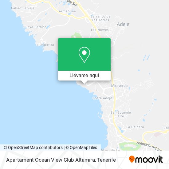 Mapa Apartament Ocean View Club Altamira