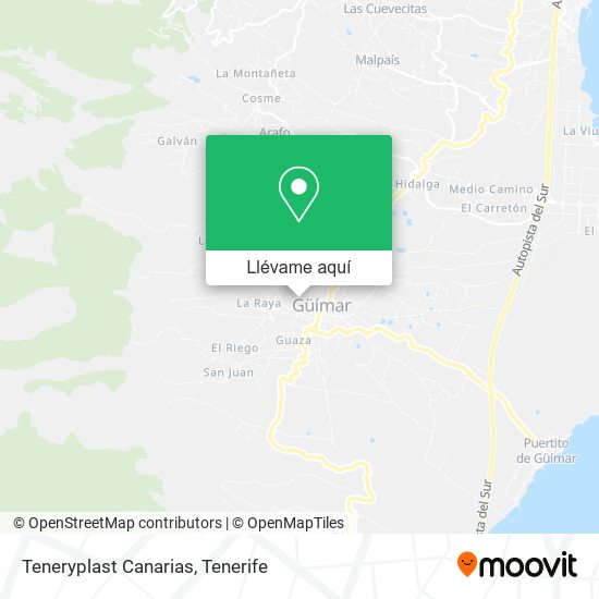 Mapa Teneryplast Canarias
