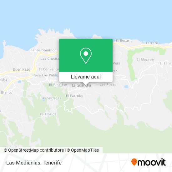 Mapa Las Medianias