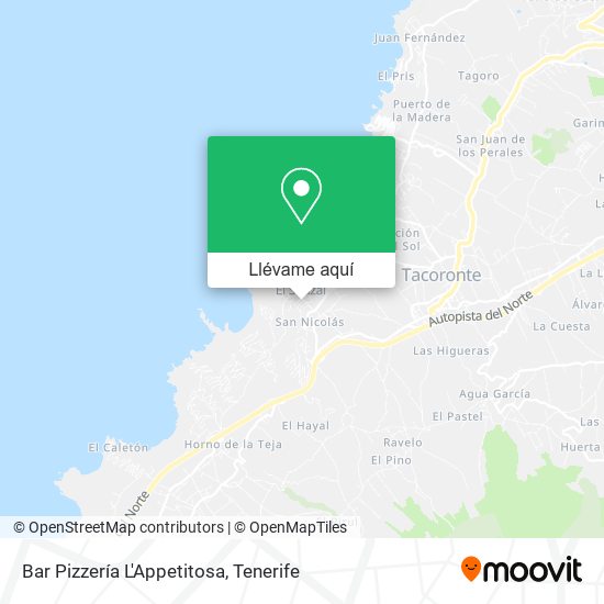 Mapa Bar Pizzería L'Appetitosa