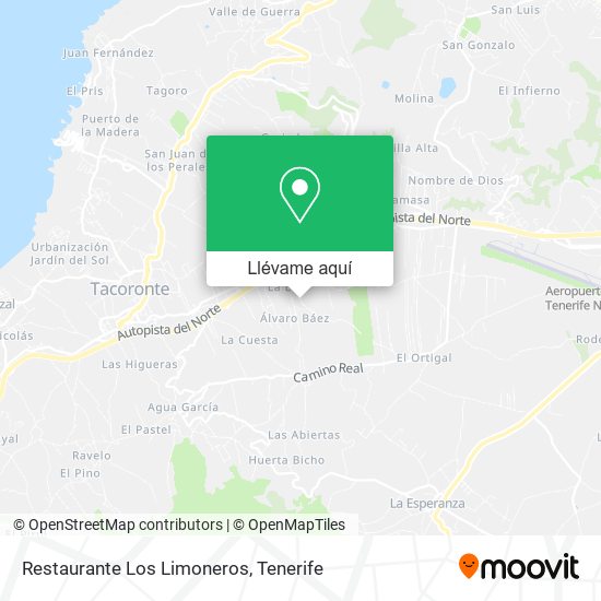 Mapa Restaurante Los Limoneros