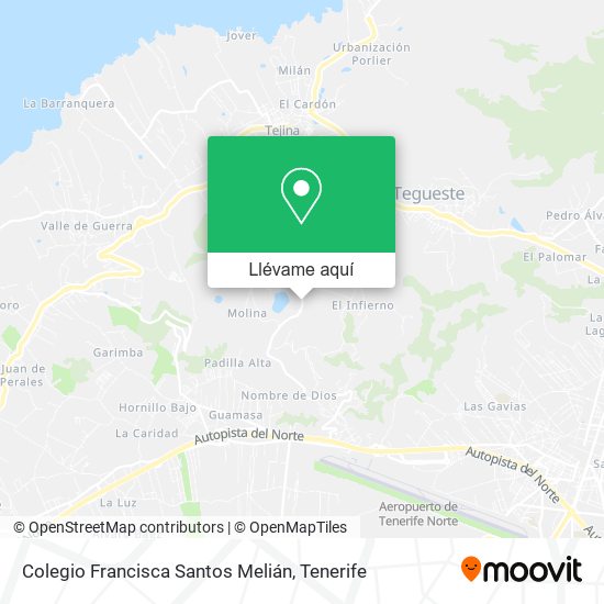 Mapa Colegio Francisca Santos Melián