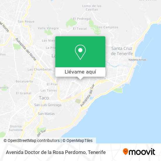 Mapa Avenida Doctor de la Rosa Perdomo