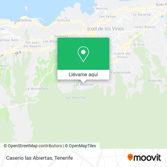 Mapa Caserio las Abiertas