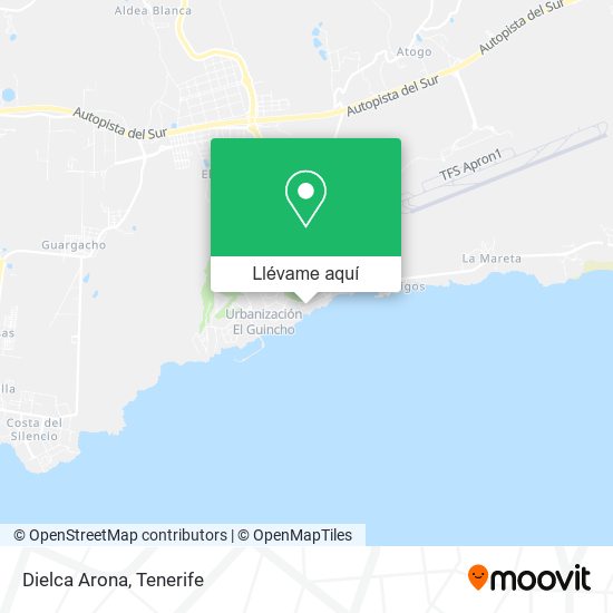Mapa Dielca Arona