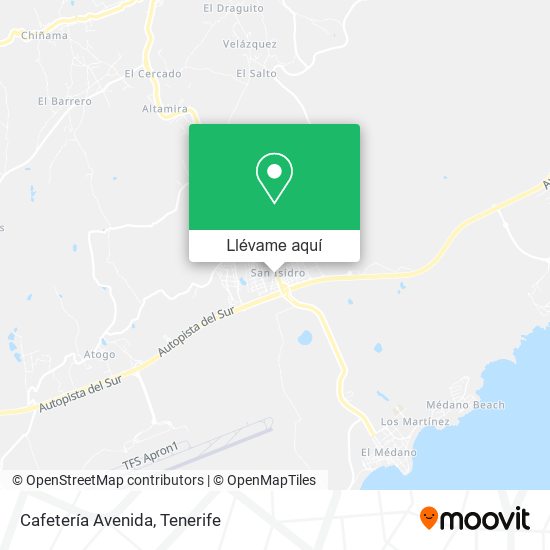 Mapa Cafetería Avenida