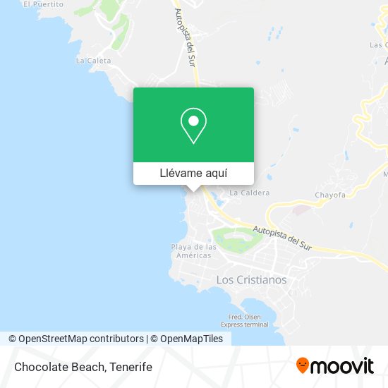 Mapa Chocolate Beach