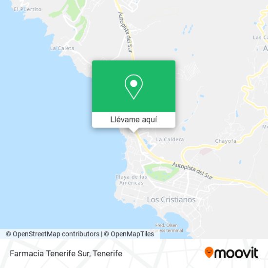 Mapa Farmacia Tenerife Sur