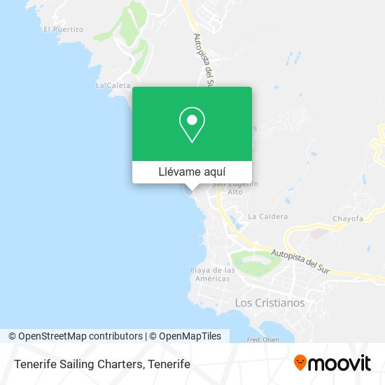 Mapa Tenerife Sailing Charters