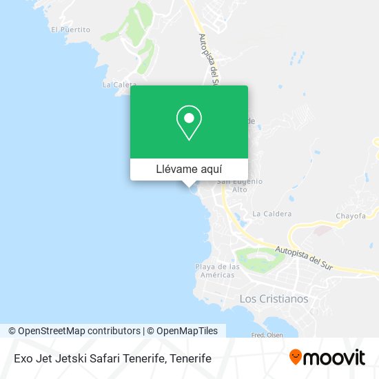 Mapa Exo Jet Jetski Safari Tenerife