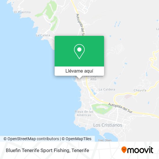 Mapa Bluefin Tenerife Sport Fishing