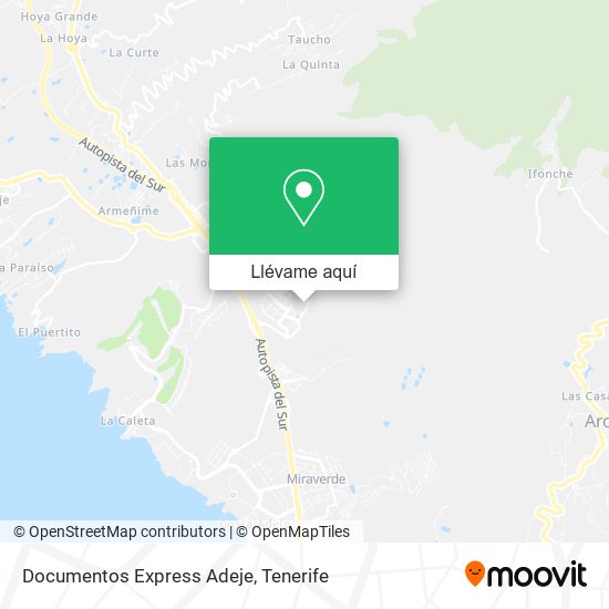 Mapa Documentos Express Adeje