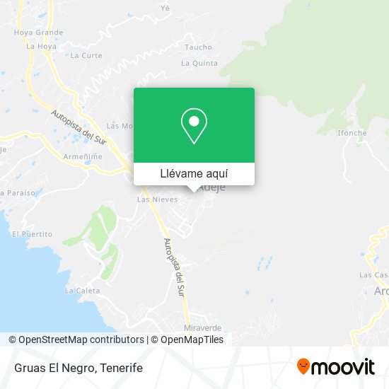 Mapa Gruas El Negro