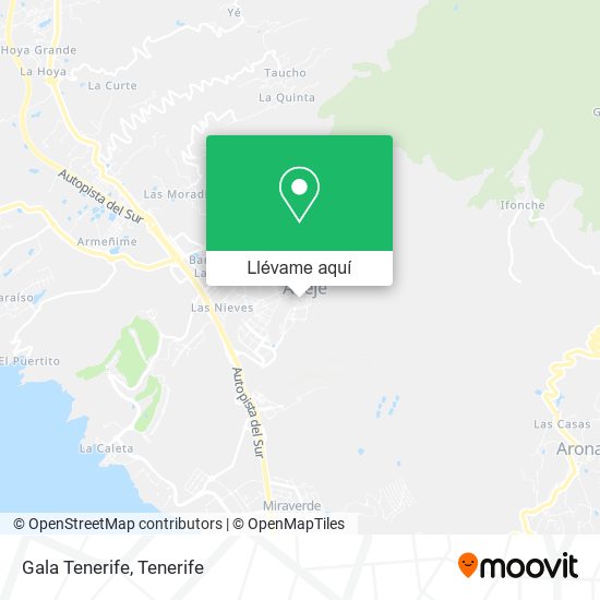 Mapa Gala Tenerife