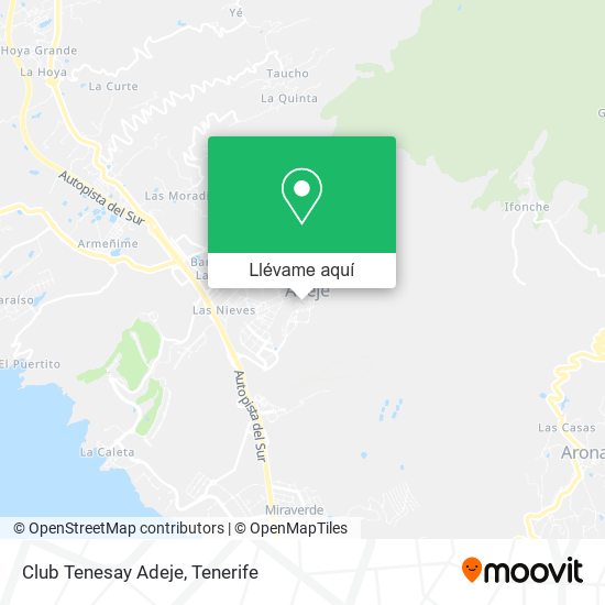 Mapa Club Tenesay Adeje