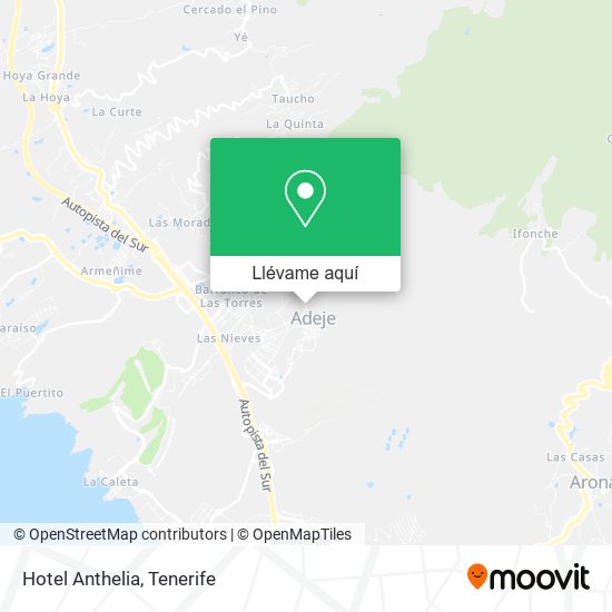 Mapa Hotel Anthelia