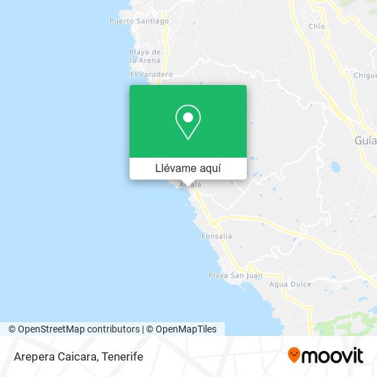 Mapa Arepera Caicara