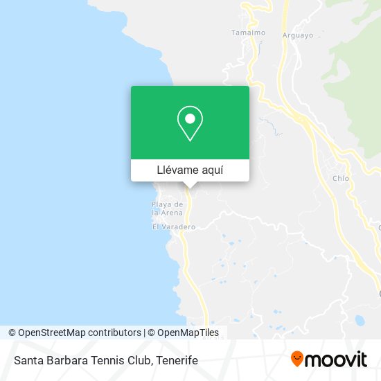 Mapa Santa Barbara Tennis Club