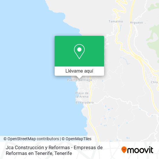 Mapa Jca Construcción y Reformas - Empresas de Reformas en Tenerife