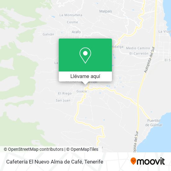 Mapa Cafetería El Nuevo Alma de Café