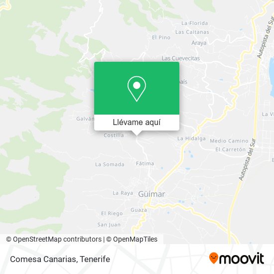 Mapa Comesa Canarias
