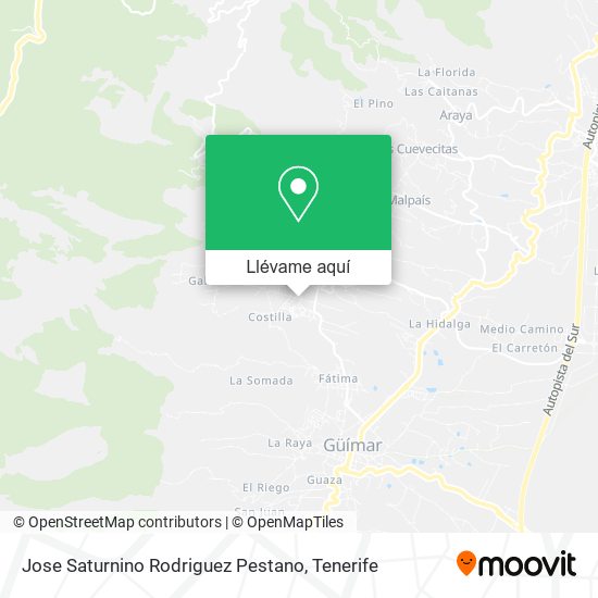 Mapa Jose Saturnino Rodriguez Pestano