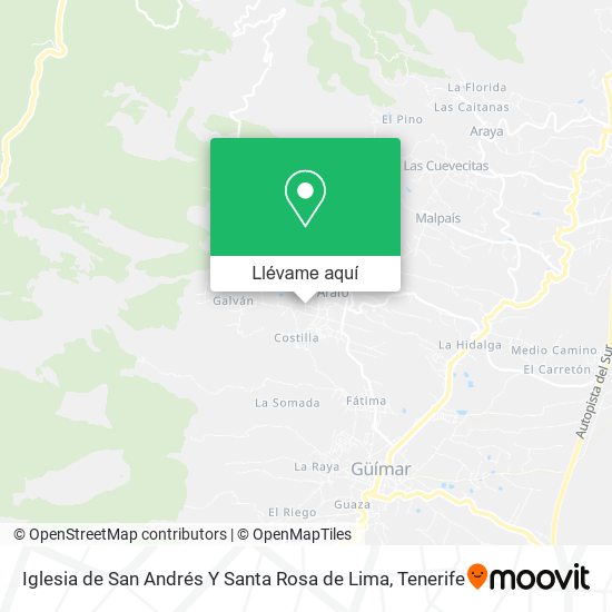Mapa Iglesia de San Andrés Y Santa Rosa de Lima