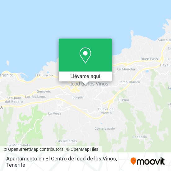 Mapa Apartamento en El Centro de Icod de los Vinos