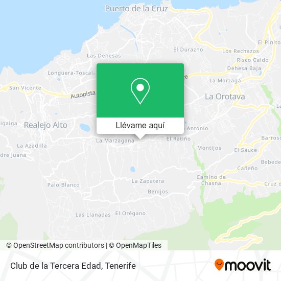 Mapa Club de la Tercera Edad