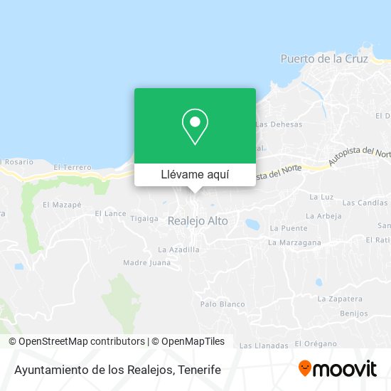 Mapa Ayuntamiento de los Realejos