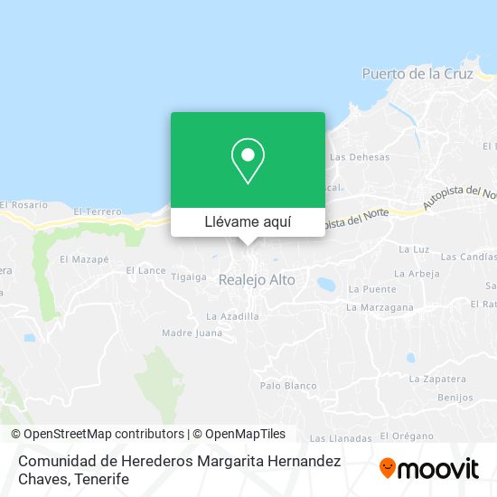 Mapa Comunidad de Herederos Margarita Hernandez Chaves