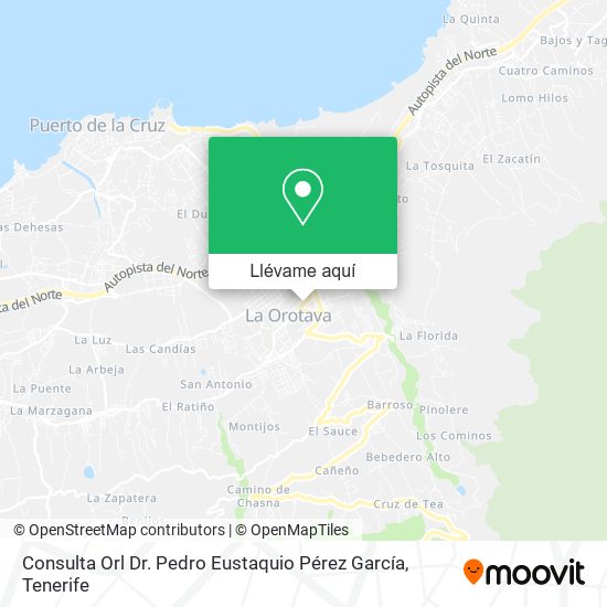 Mapa Consulta Orl Dr. Pedro Eustaquio Pérez García
