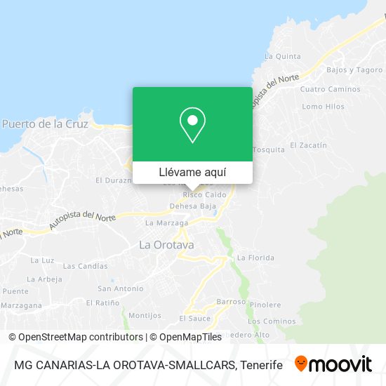 Mapa MG CANARIAS-LA OROTAVA-SMALLCARS