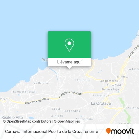 Mapa Carnaval Internacional Puerto de la Cruz