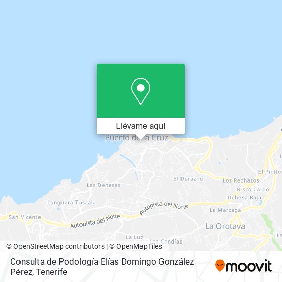 Mapa Consulta de Podología Elías Domingo González Pérez
