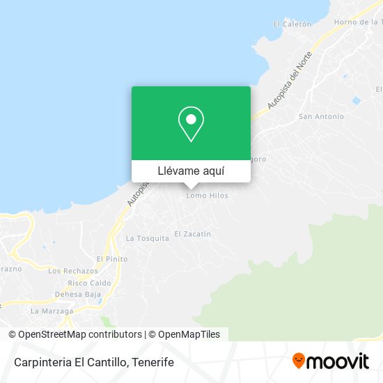 Mapa Carpinteria El Cantillo