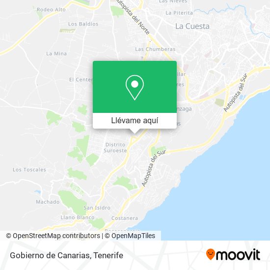 Mapa Gobierno de Canarias