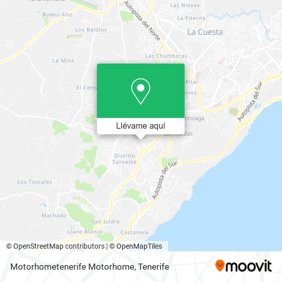 Mapa Motorhometenerife Motorhome