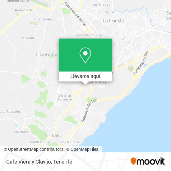 Mapa Cafe Viera y Clavijo